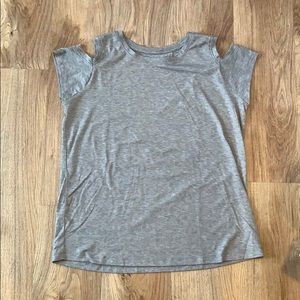 Athleta Girl cold shoulder shirt